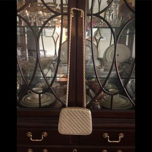 Amanda Scott gold evening purse